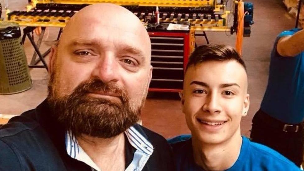 L’imprenditore Daniele Delpin insieme al neo assunto Benito Lostorto