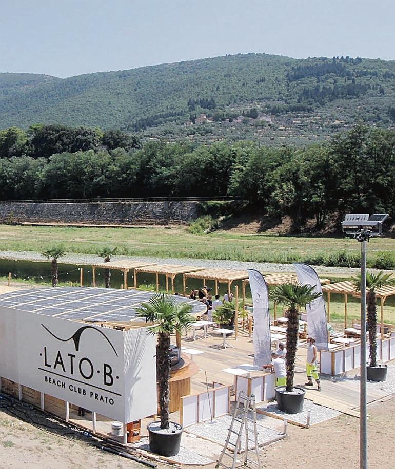 Bisenzio come al mare con spiaggia e musica