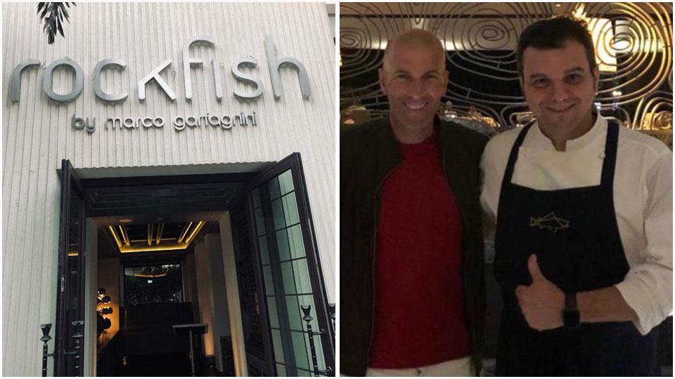 Il Rockfish by Marco Garfagnini, a Dubai, e lo chef carrarese con Zidane