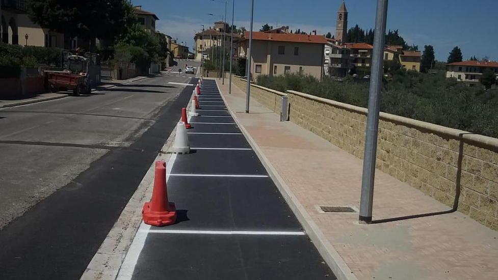 Montespertoli inaugura marciapiede e parcheggi