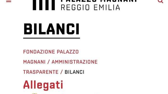 Un sito internet poco aggiornato Bilanci del 2018 e niente curricola