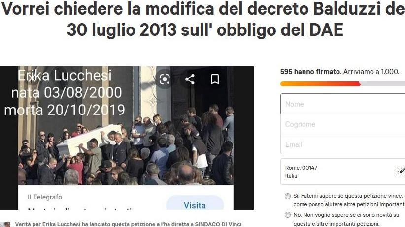 Una petizione su internet per il defibrillatore nei locali