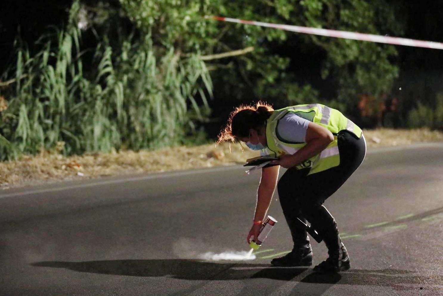 I rilievi dell'incidente a Bassa (Foto Carlo Sestini)