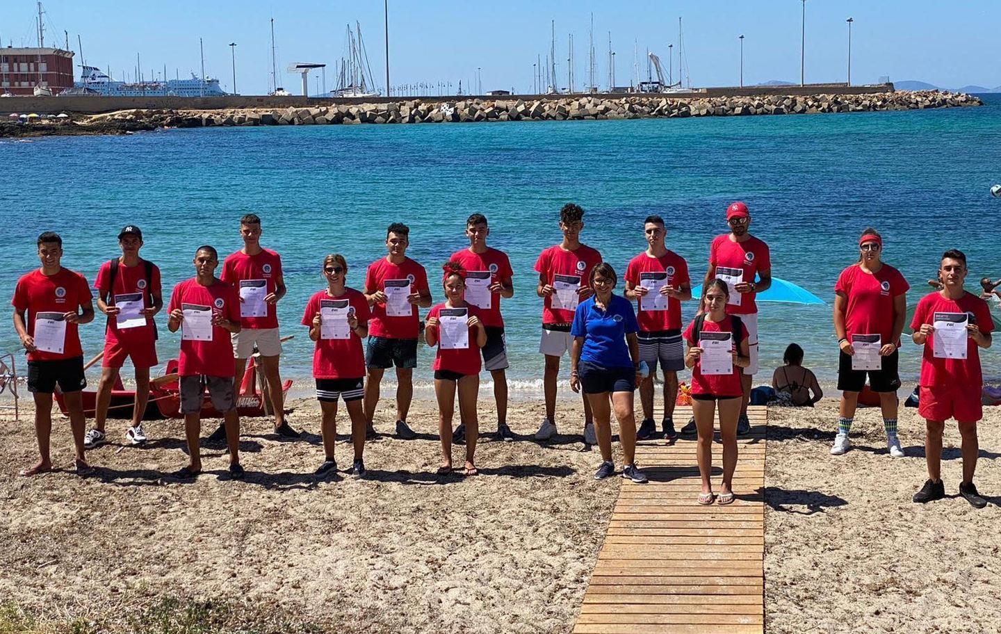 Libyssonis, diplomati quattordici nuovi bagnini 