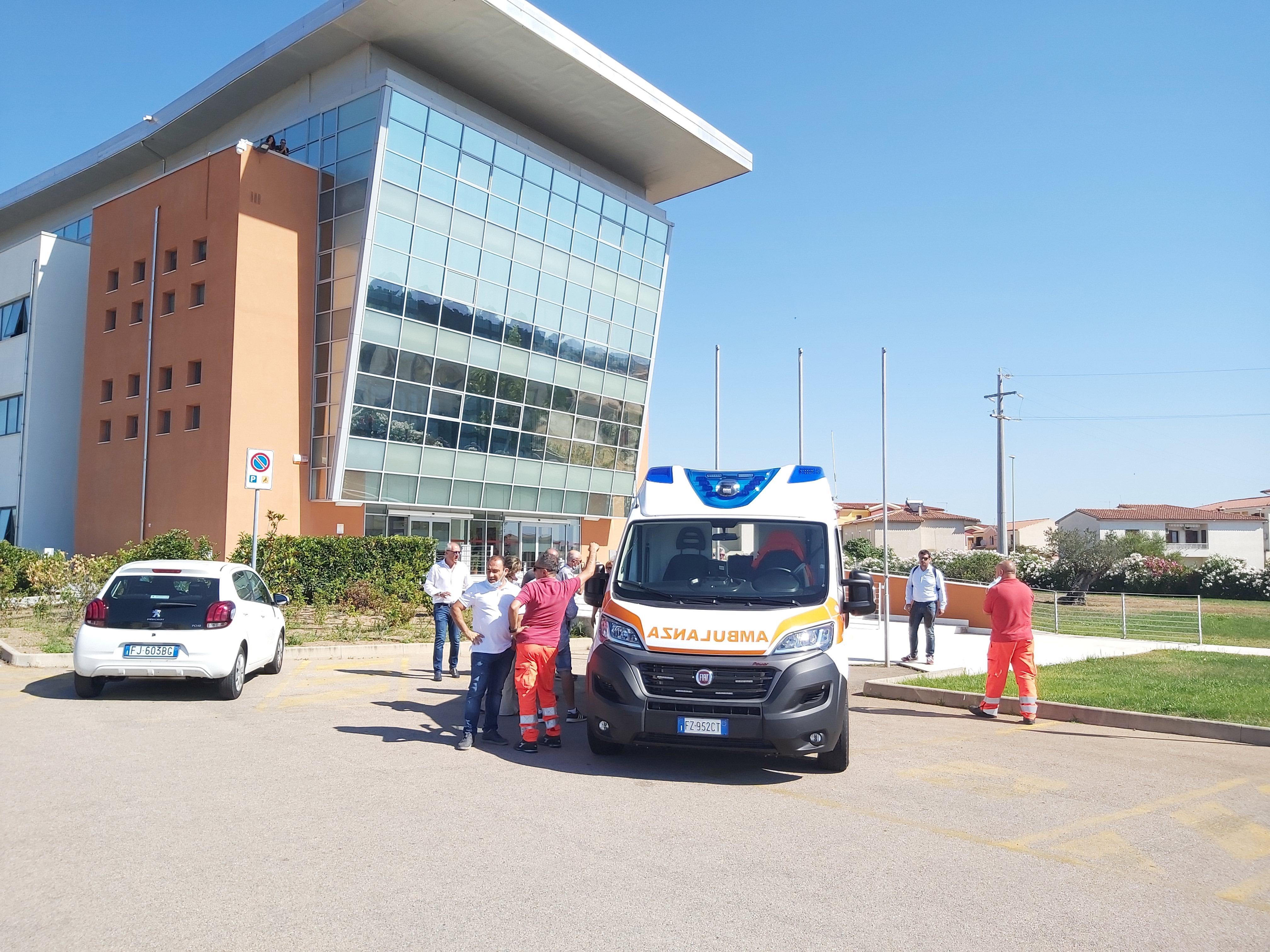 Inaugurazione della nuova ambulanza a Olbia