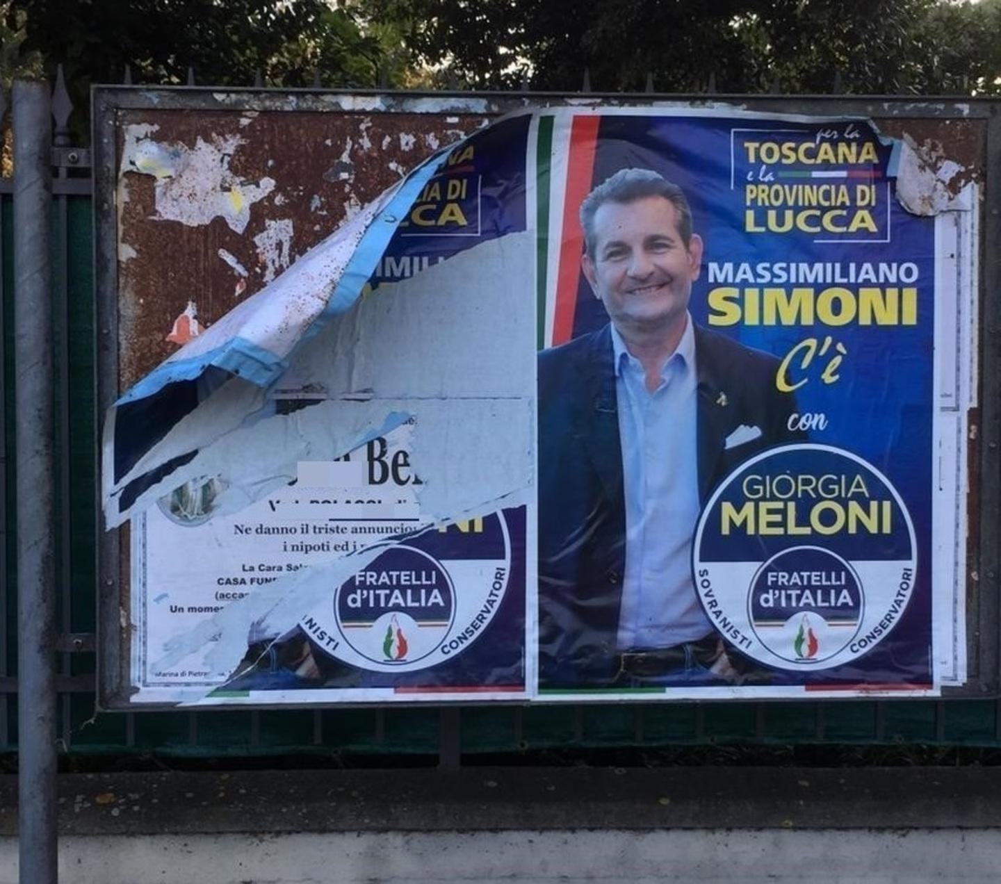 Un altro manifesto funebre fuori posto