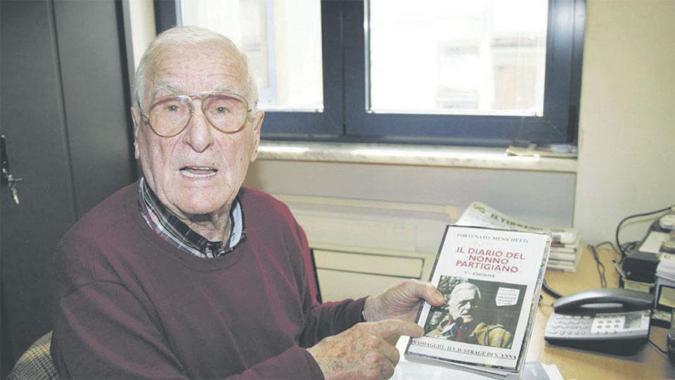 Muore a 96 anni il nonno partigiano, addio a Fortunato Menichetti