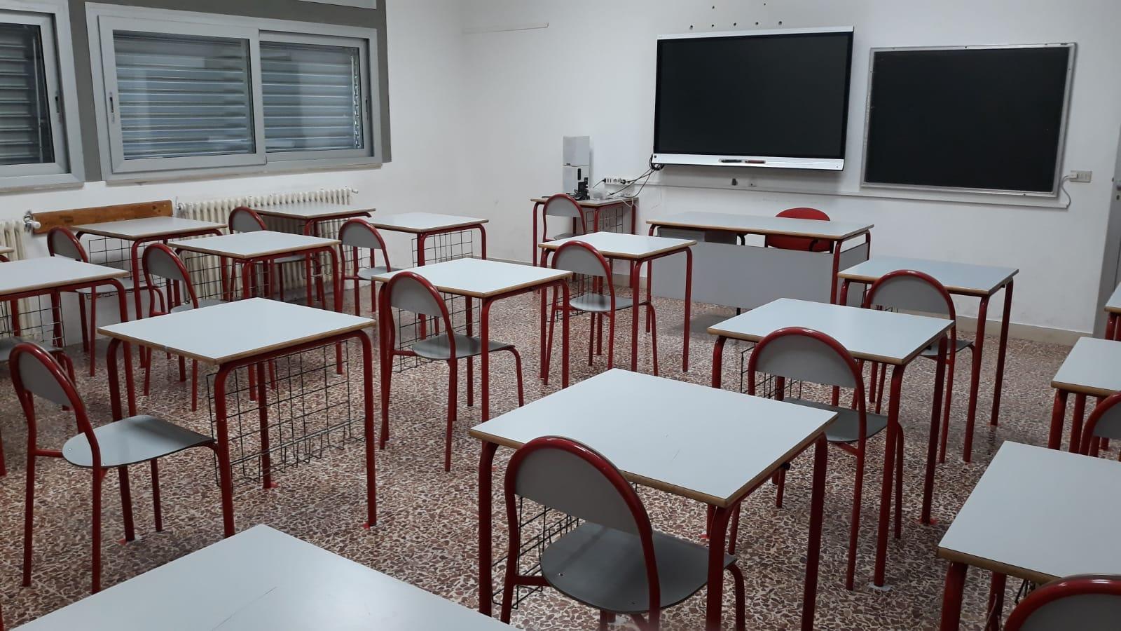 I banchi con un posto per singoli studenti