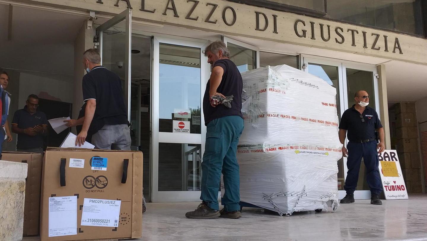 Più sicuro l’ingresso al palazzo di giustizia