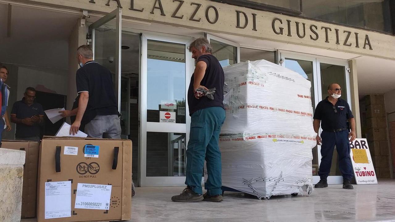Più sicuro l’ingresso al palazzo di giustizia