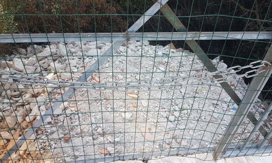 Una discarica abusiva a Villa Righi