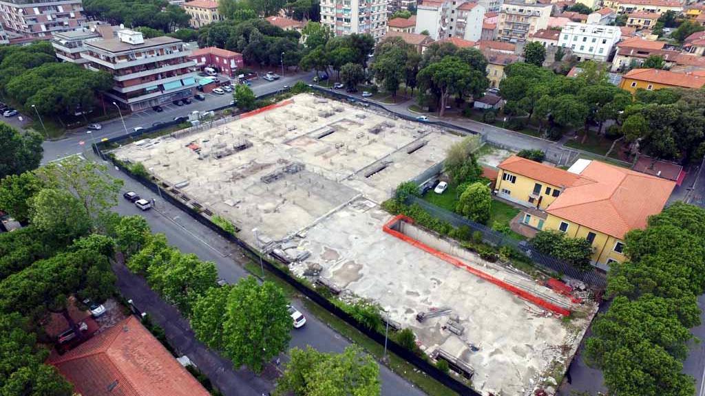L'area di oltre 2mila metri quadrati dell'ex hotel Mediterraneo