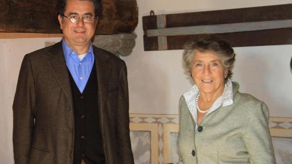 La principessa Giorgiana Corsini con il figlio Duccio in una foto di qualche anno fa