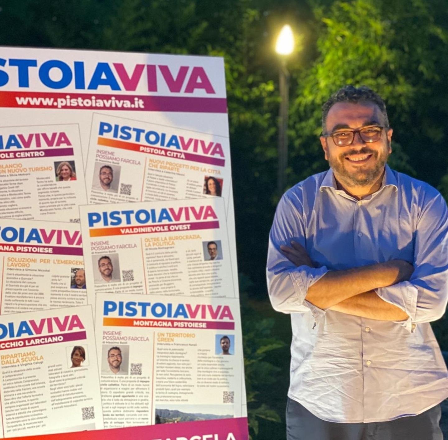 «PistoiaViva, nuove idee per cambiare davvero» Massimo Baldi si presenta