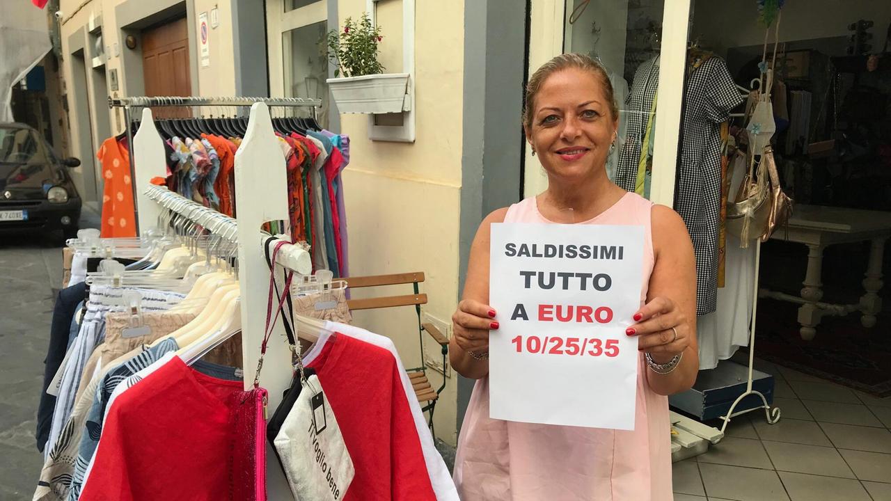 Gina Ceri del negozio di abbigliamento Gav di via Firenzuola