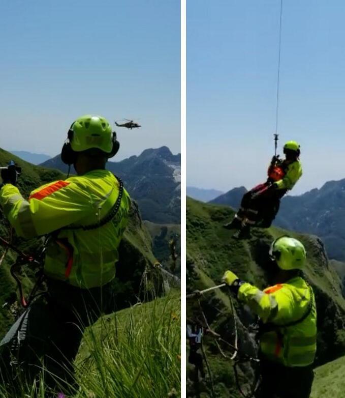 Cade mentre si arrampica in alta montagna