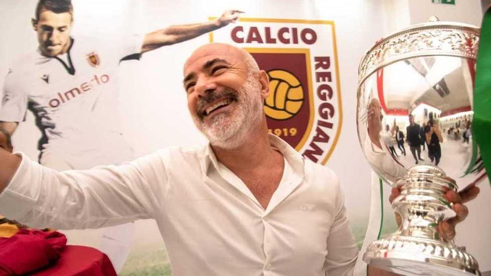 Fico sulla promozione della Reggiana «Il 50% dei meriti è del tecnico Max Alvini»