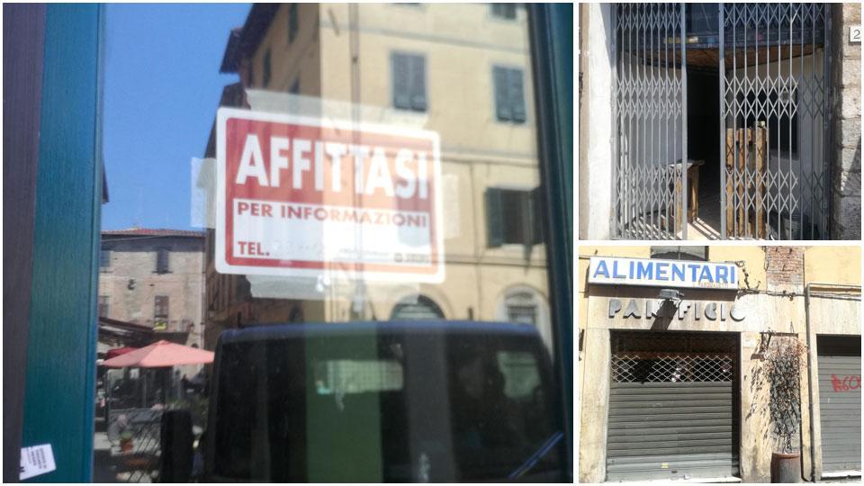 Decine di serrande giù, l’asse commerciale di Pisa diventa una via crucis