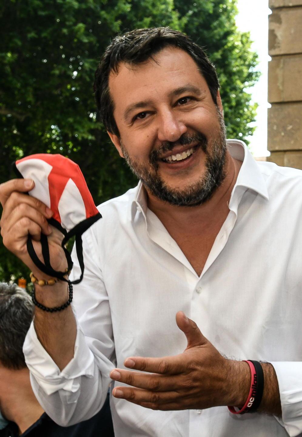 Salvini ad Amalia Laghi per un pranzo elettorale