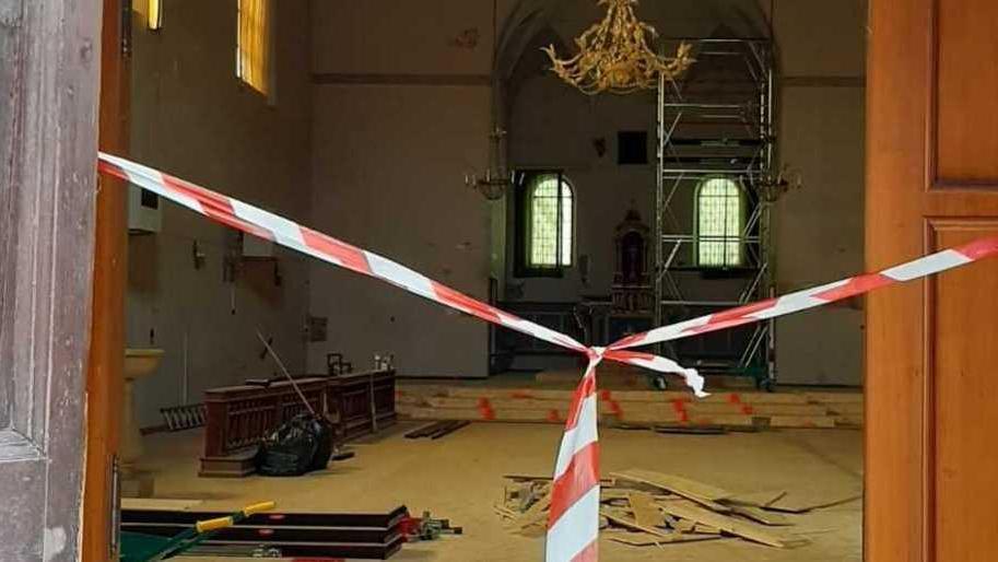 Iniziati i lavori alla chiesa