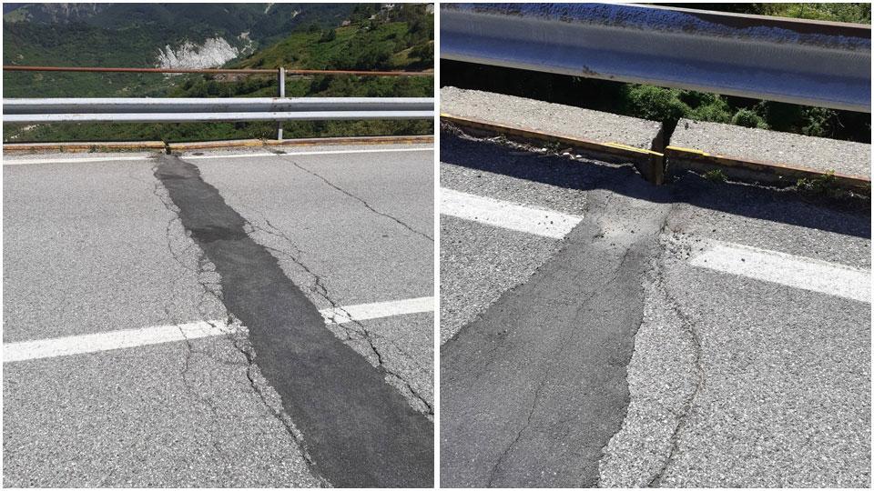Le condizioni del ponte sul rio Rovaggio che porta a Sassalbo