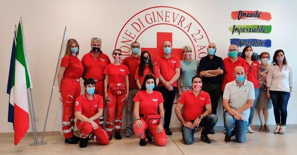 La direttrice dell’Ausl Marchesi in visita alla Croce Rossa 