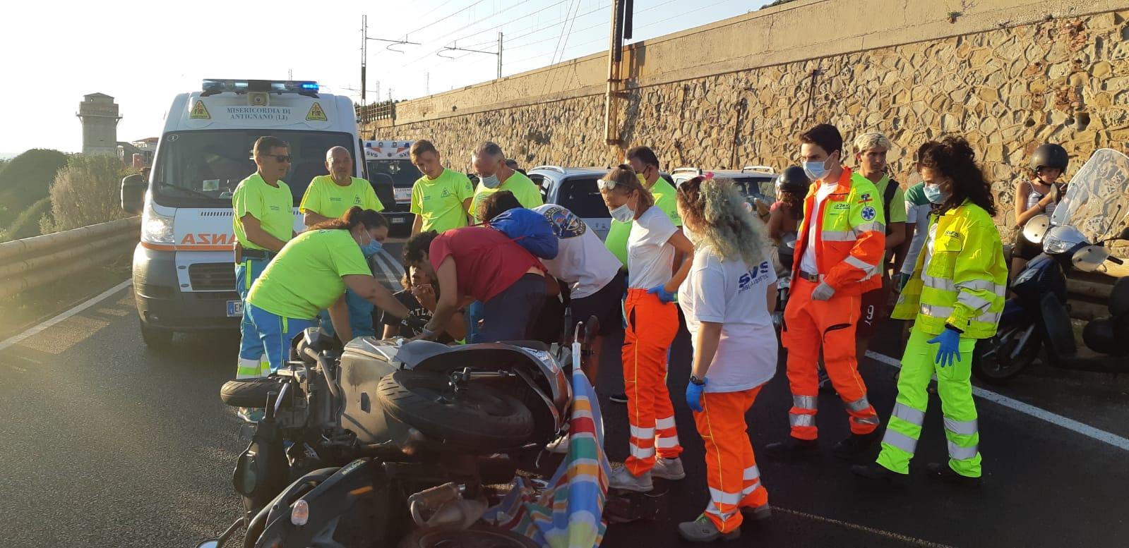 I soccorsi di Svs e Misericordia di Antignano