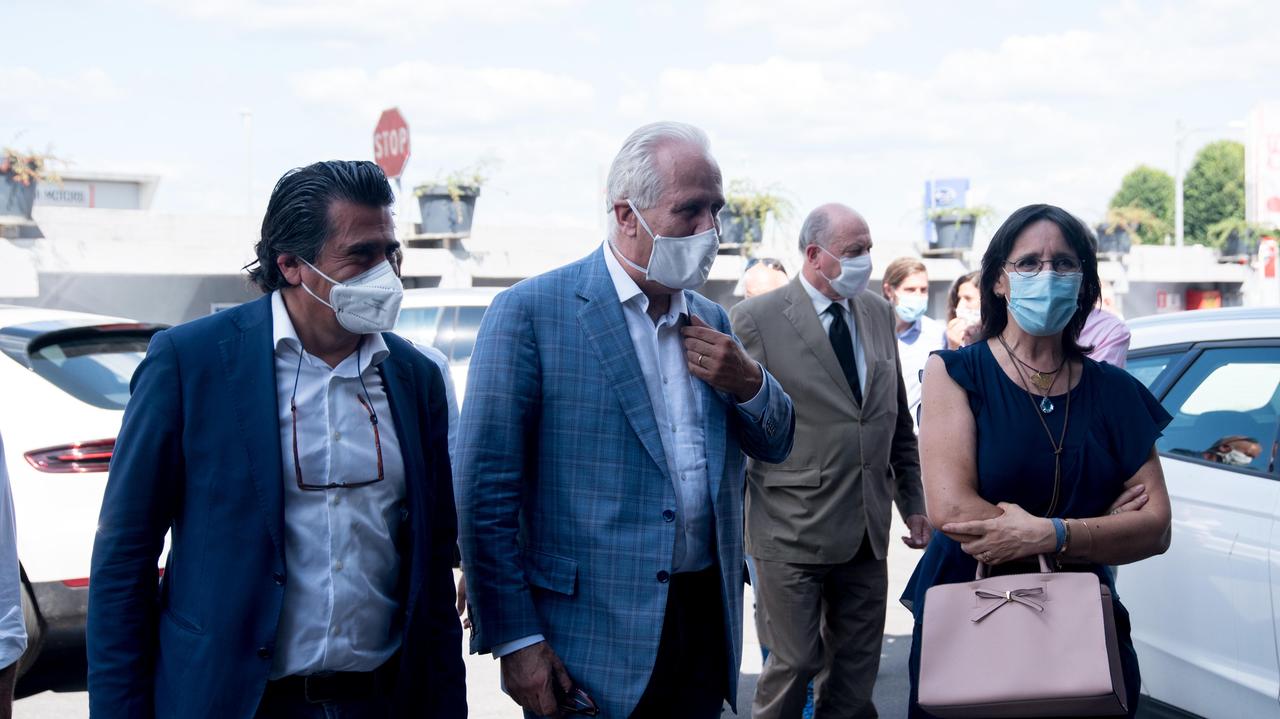 Da sinistra: Alberto Veronesi, Eugenio Giani, Alessandro Tambellini e Francesca Fazzi