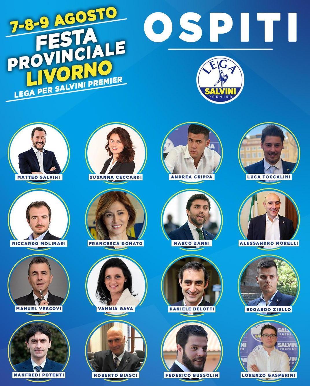 Per la Lega è il gran giorno con Salvini e tutti i candidati 