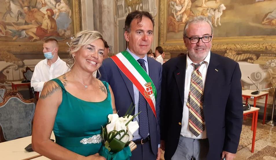Lamberto e Michela sposi a Palazzo Gambacorti 