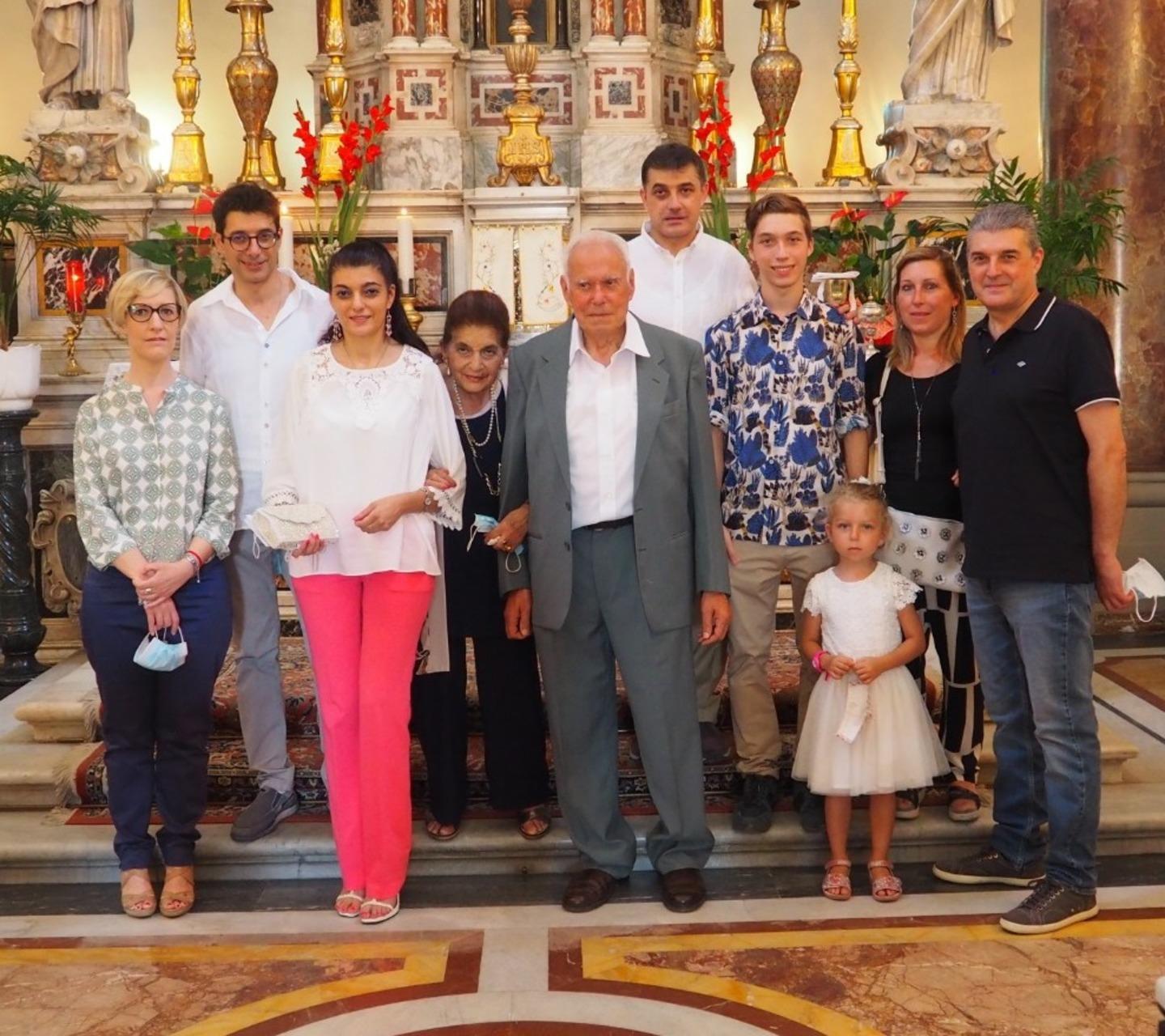 Un momento della speciale festa di complenno