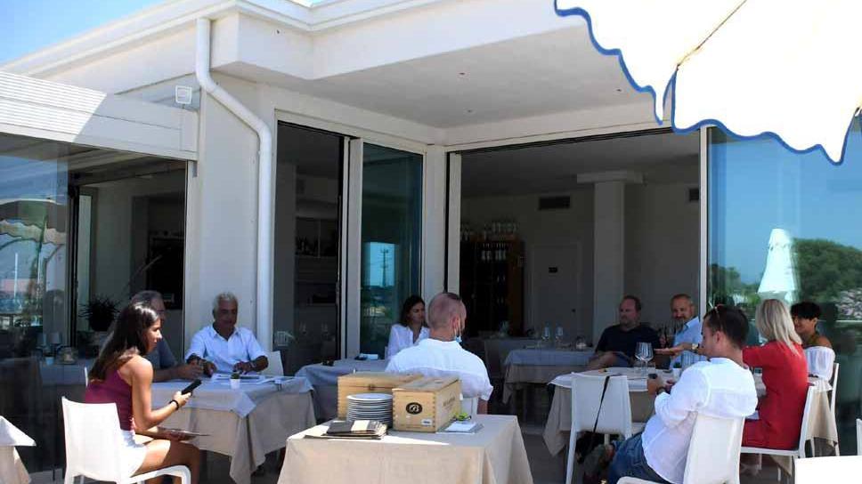 La presentazione della nostra iniziativa al bagno Doride