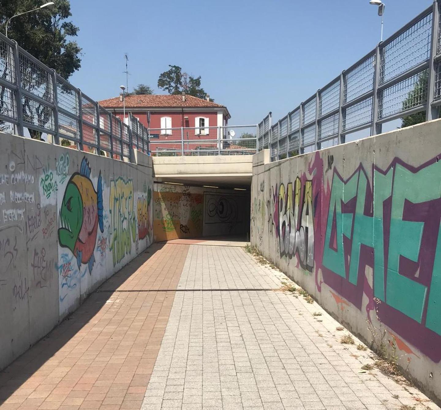 Il sottopassaggio di Scandiano