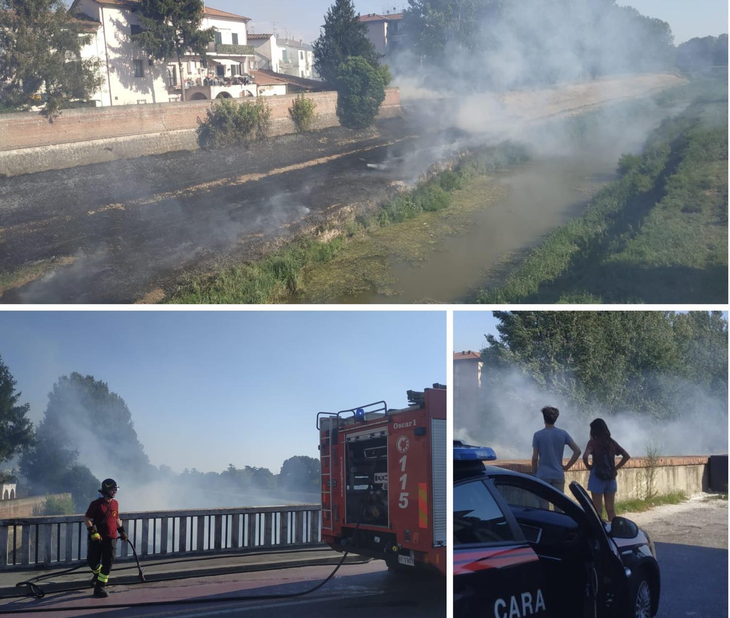 In fiamme l’argine dell’Era