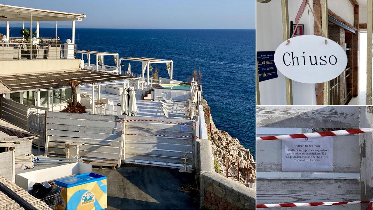 Sequestro della terrazza di Calafuria, l'imprenditore: «Devo chiudere, qui lavorano 30 persone»