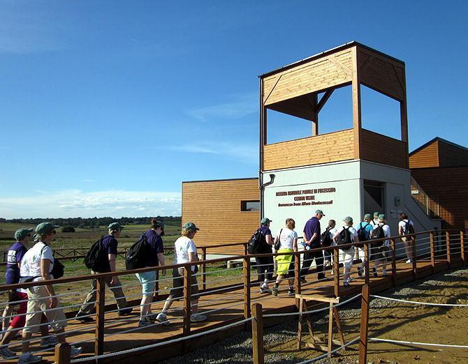 L’ingresso del Centro visite del Padule a Castelmartini