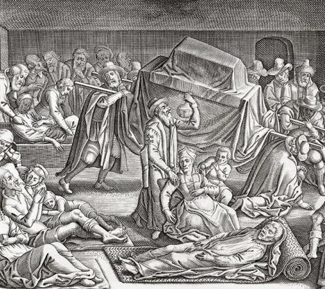 In una stampa dell’epoca la peste del 1629-31