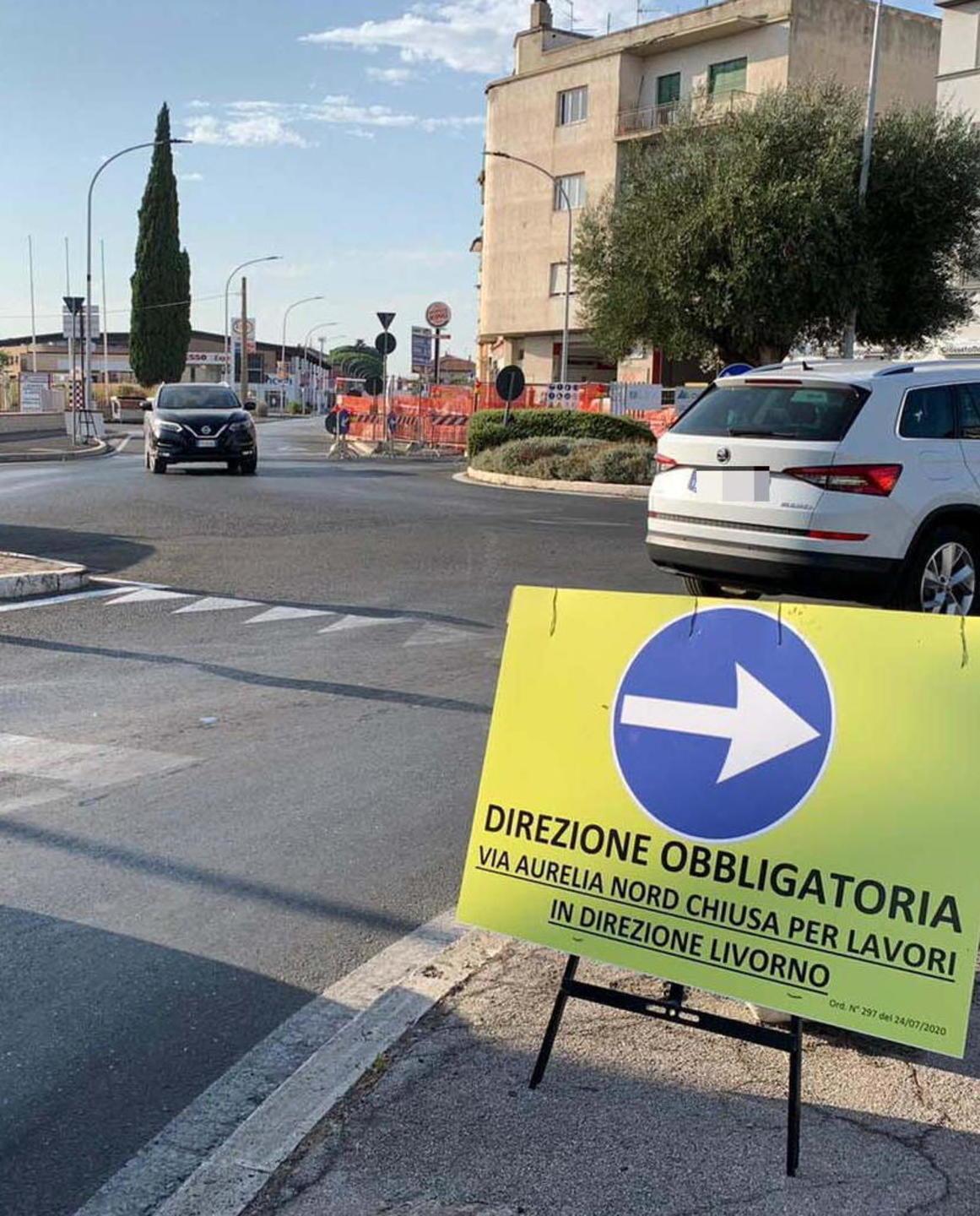Cantiere ancora aperto Disagi in via Aurelia 