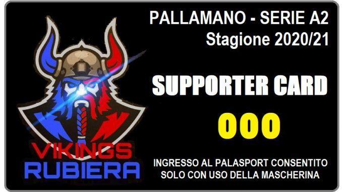 La supporter card dei Vikings Rubiera