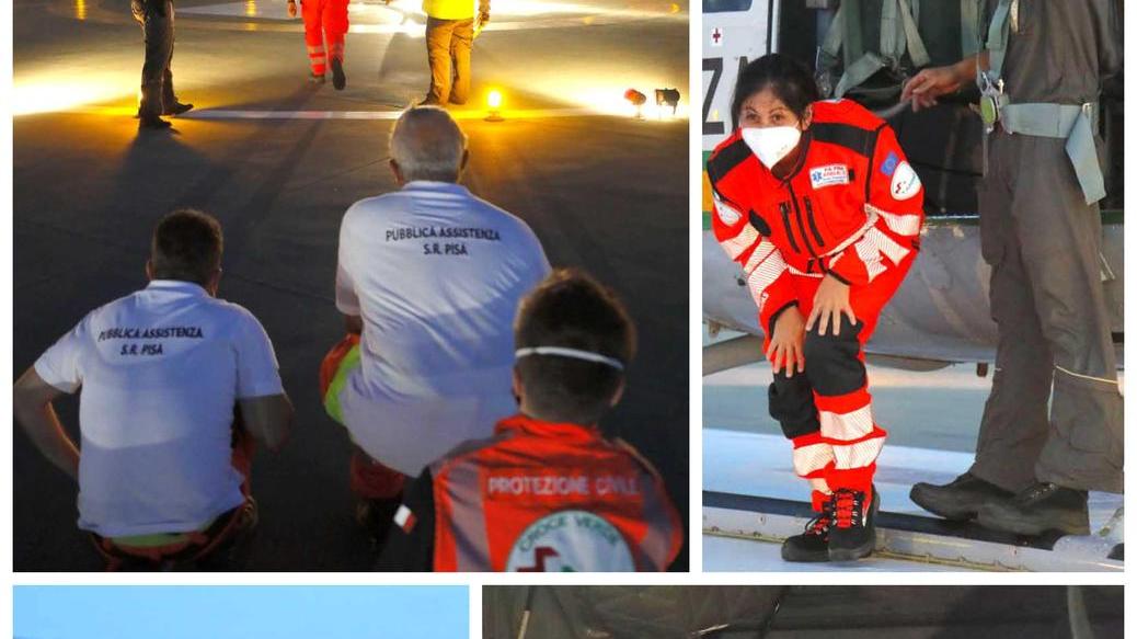 Missione speciale con i soccorsi dal cielo per Guardia di Finanza e Pubblica Assistenza