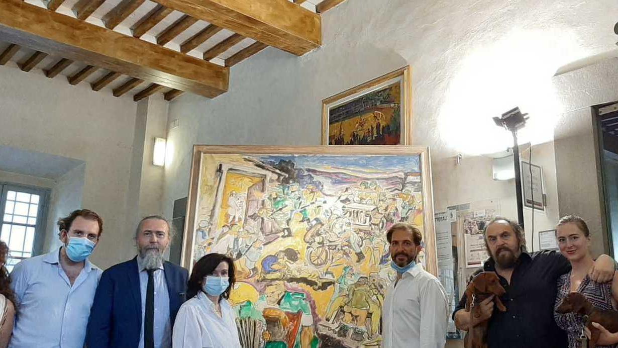 L’Eccidio del Padule nel quadro di Bolle esposto in municipio