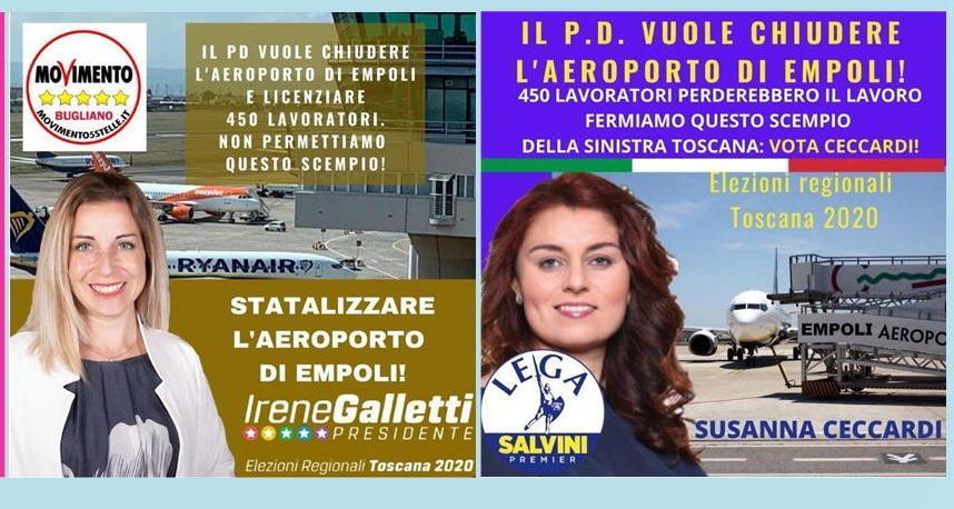 L’aeroporto che non esiste irrompe nel dibattito elettorale 
