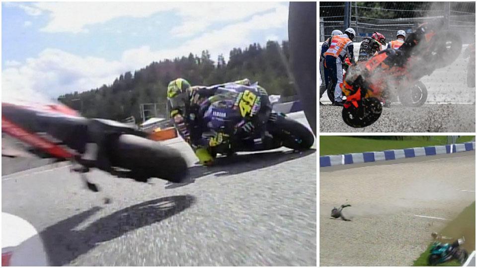 Paura sulla Motogp, feriti e accuse al veleno. Rossi e Dovizioso: mai avuto uno spavento così