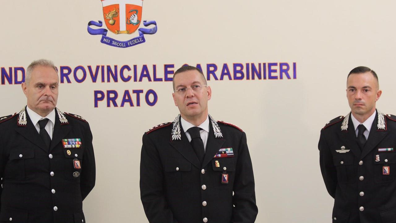 Il colonnello Francesco Zamponi insieme al tenente colonnello Marchi e al maggiore Pecorella (foto Batavia)