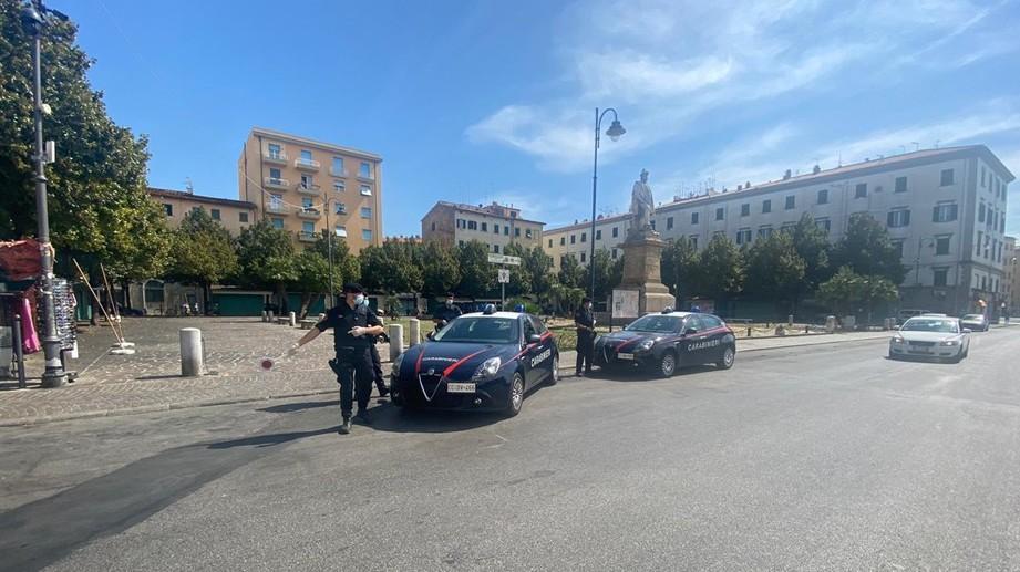 I carabinieri della Compagnia di Livorno impegnati nei controlli