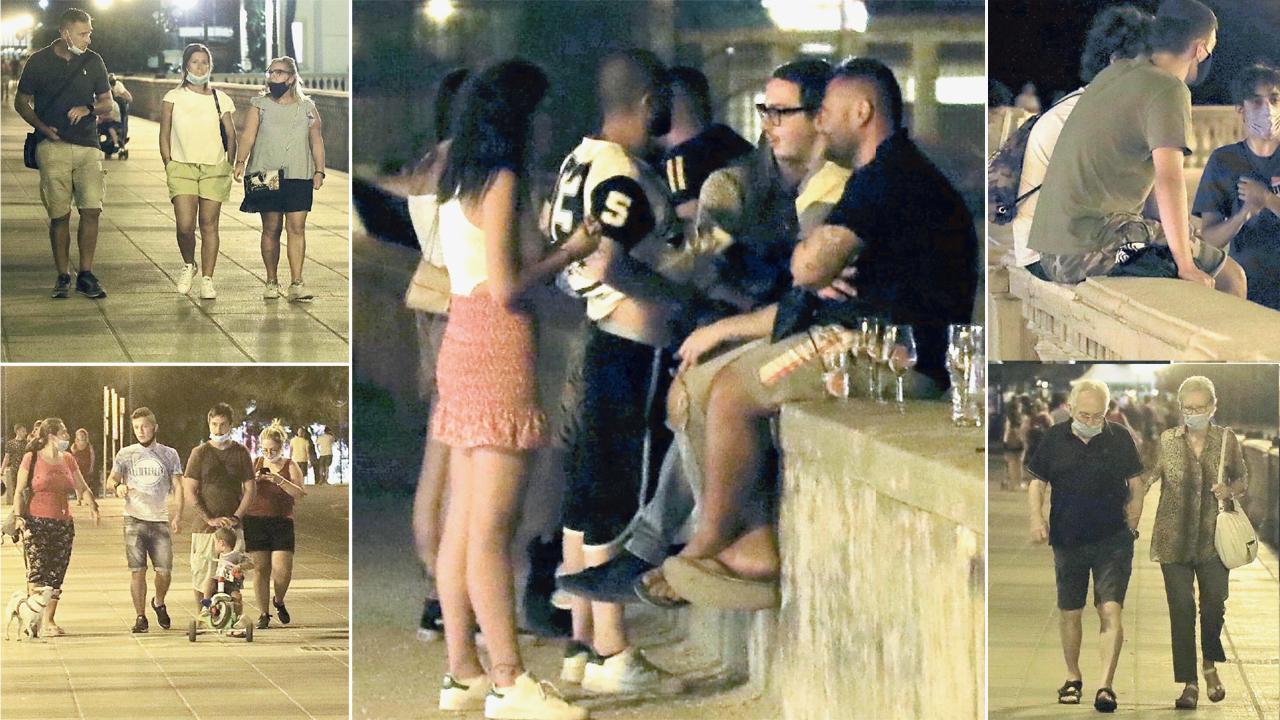Ora sul lungomare si vede qualche mascherina in più ma molti restano “allergici” 