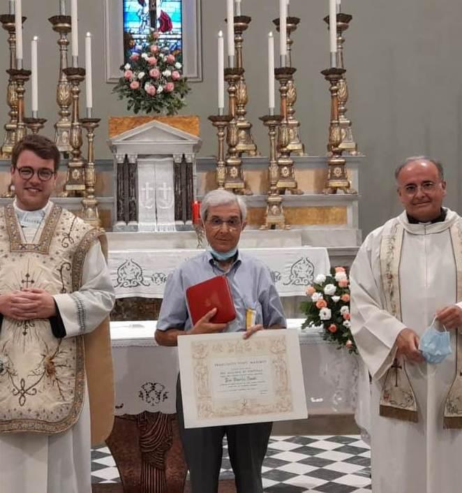 Da sinistra: don Lorenzo Mancini, Maurilio Sandri e don marco Fabbri
