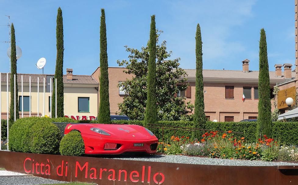Il “muso” della Ferrari nel Red Garden