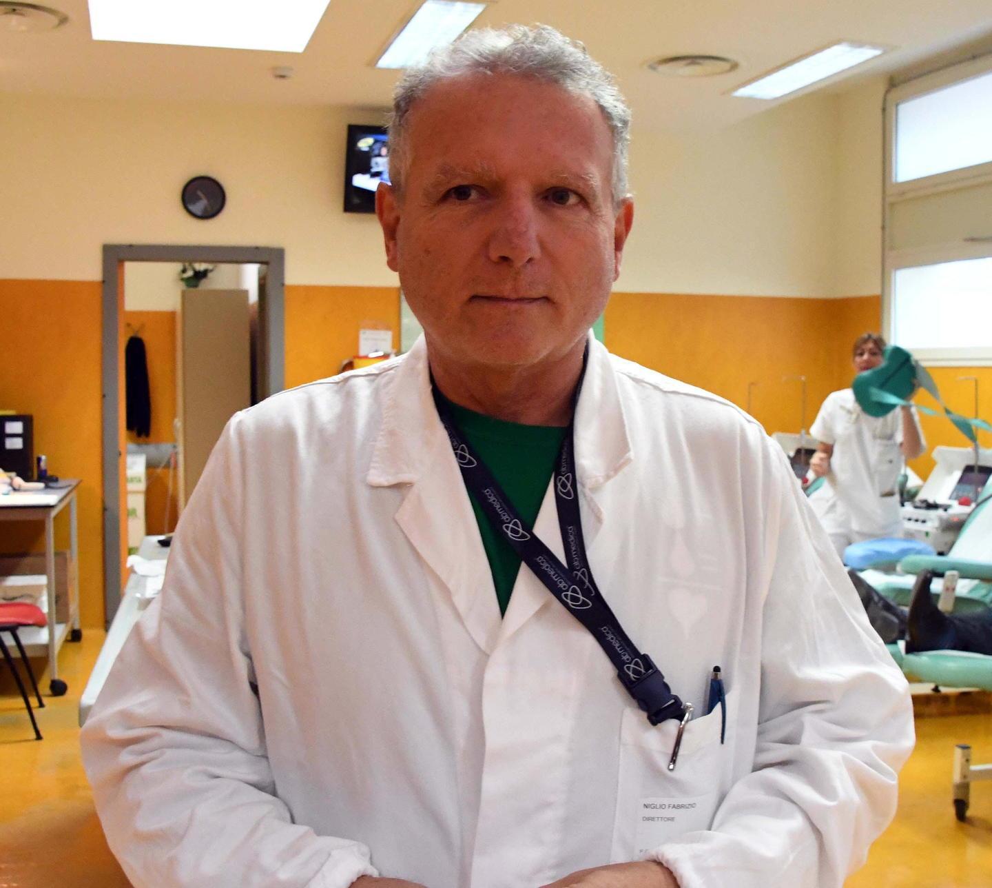 Fabrizio Niglio, che va a dirigere l’Immunoematologia di Pisa e Livorno