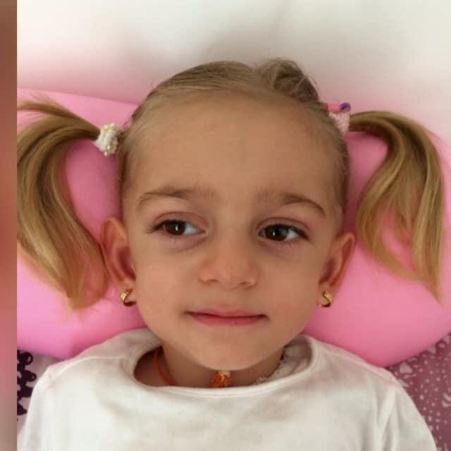 La piccola Ginevra Gilbo in una foto concessa dalla famiglia